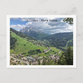 La Clusaz, Haute-Savoie, Französische Alpen Postkarte