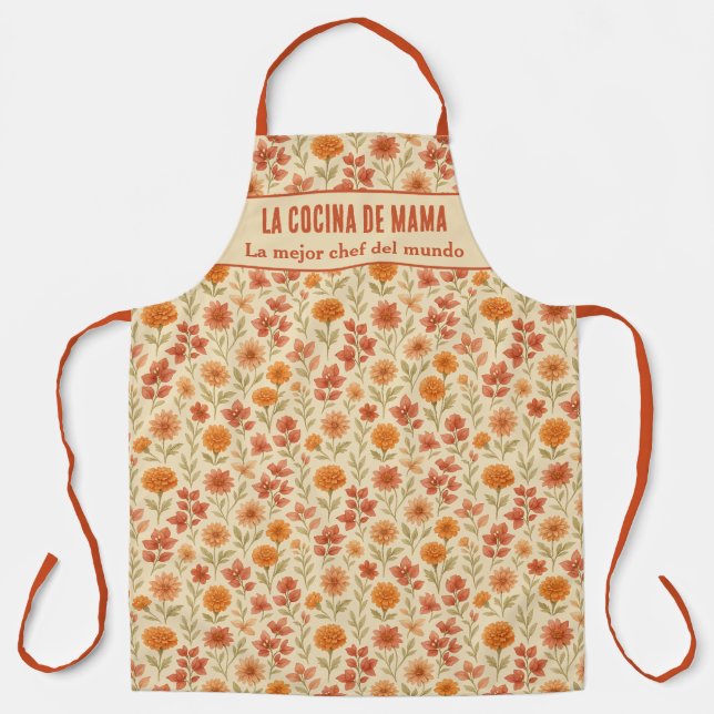 "La Cocina de Mamá" Gift for Mexican mom Schürze (Vorderseite)