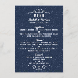 La collection de Mariages de nuit étoilée - Menu