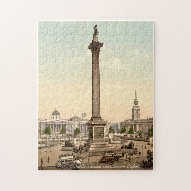 La colonne du Nelson, puzzle de Londres de carré (Vertical)
