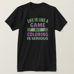 La coloration est sérieuse - Drôle Fan T-Shirt col