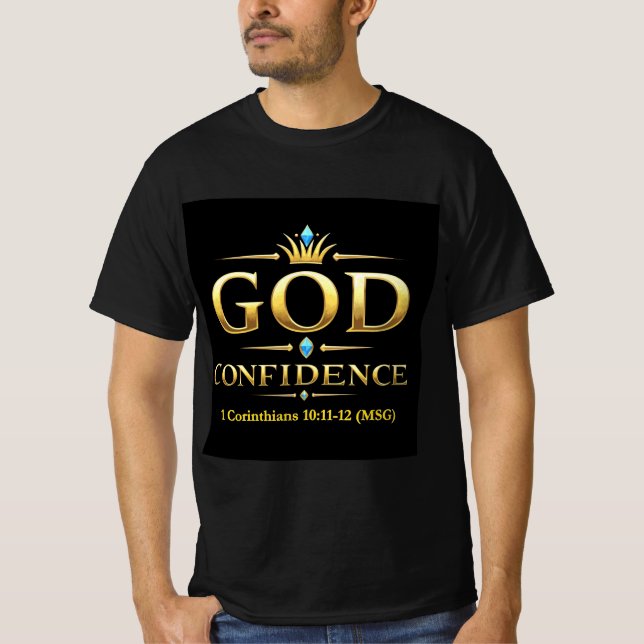 La Confiance de Dieu - La foi sur soi T-shirt (Devant)