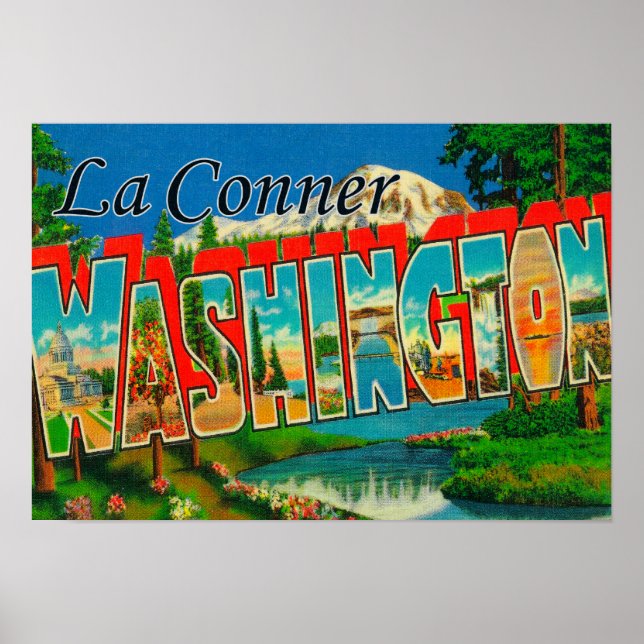 La Conner, Washington - Große Briefszenen Poster (Vorne)