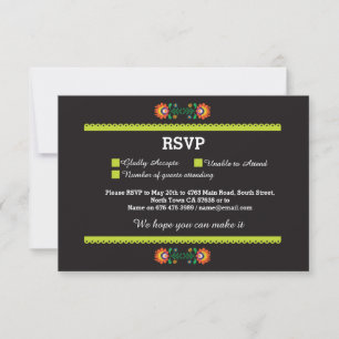La copie mexicaine de fiesta de RSVP carde la noce