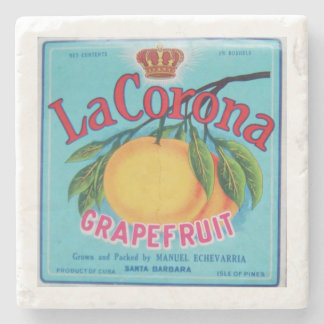 La Corona Grapefruit Marmor Untersetzer