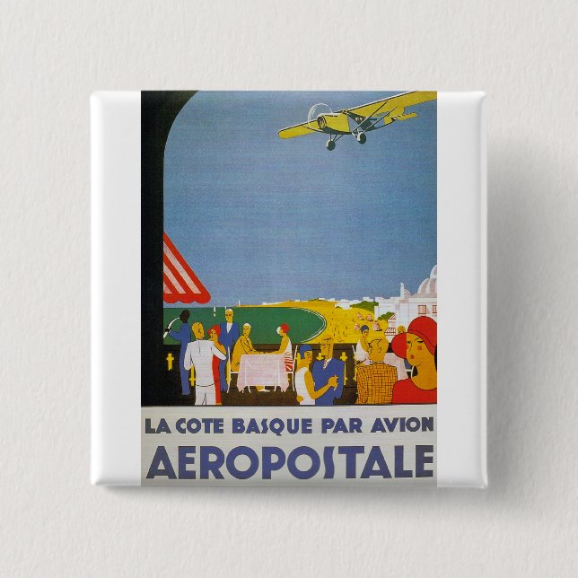 La Cote baskque Par Avion Button (Vorderseite)
