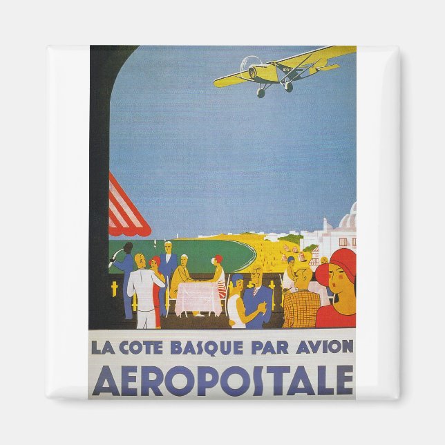 La Cote baskque Par Avion Magnet (Vorne)