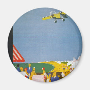 La Cote baskque Par Avion Magnet