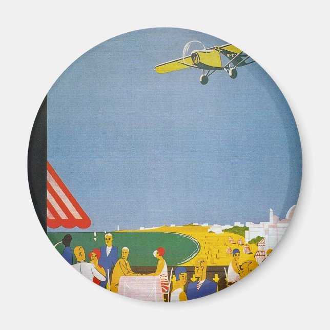 La Cote baskque Par Avion Magnet (Vorne)