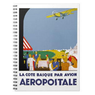 La Cote baskque Par Avion Notizblock