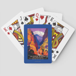 La Cote D'Azur Vintage PosterEuropa 2 Spielkarten