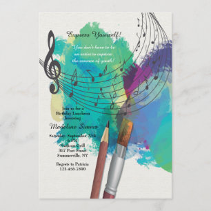 La couleur de la musique Invitation