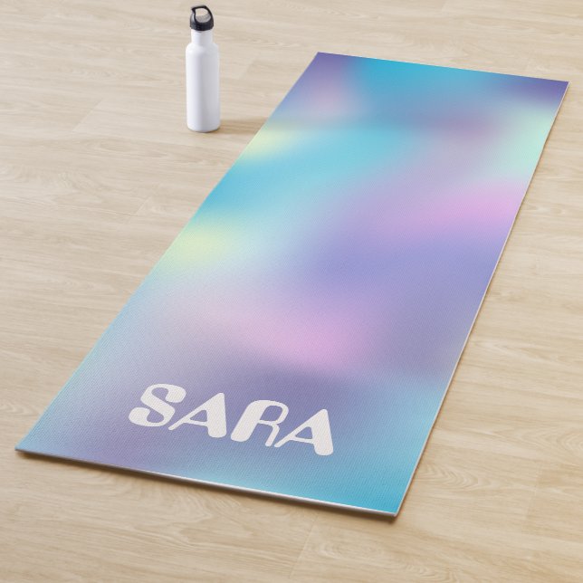 La couleur holographique est parfaite tapis de yog (En situation)