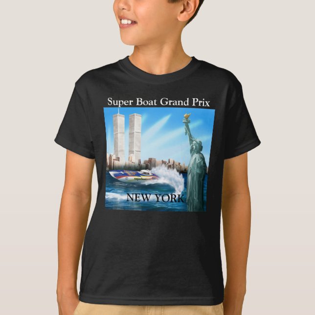 La course de New York badine le T-shirt de noir (Devant)