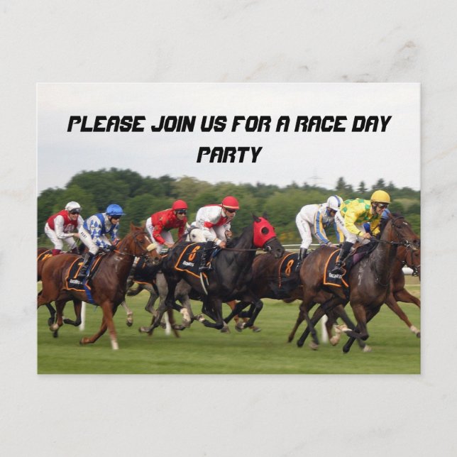 LA COURSE EST SUR LA CARTE POSTALE (Devant)