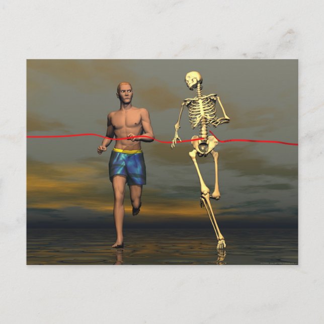 La Course Postkarte (Vorderseite)