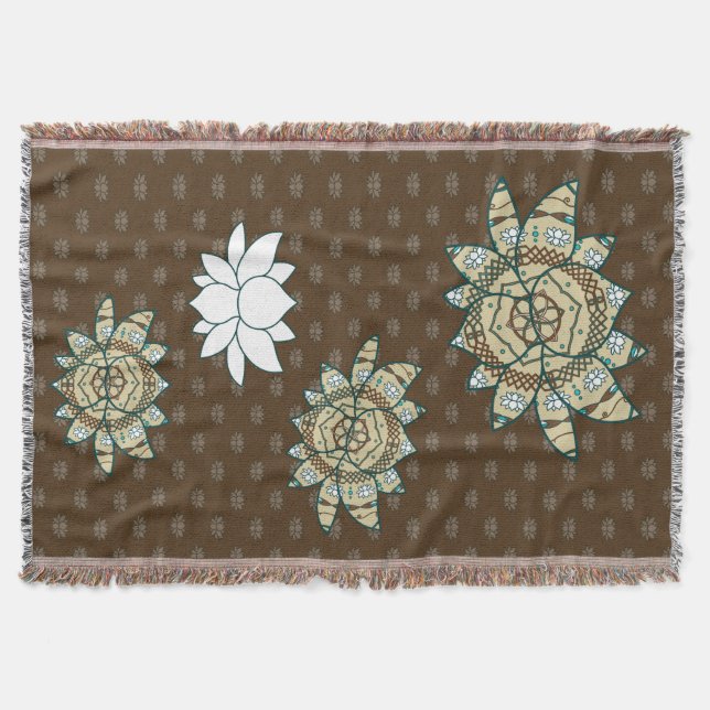 La couverture Lotus Throw (Devant)