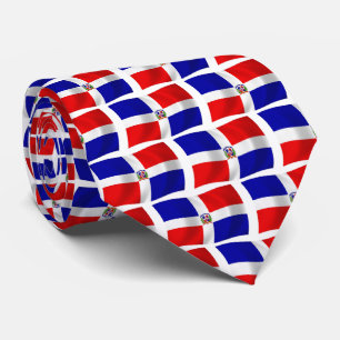 La cravate au drapeau de la République dominicaine