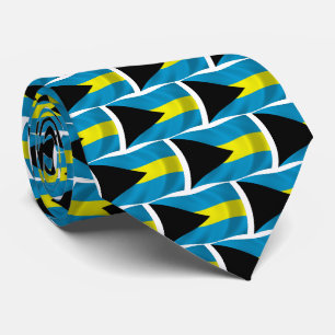 La cravate au drapeau des Bahamas
