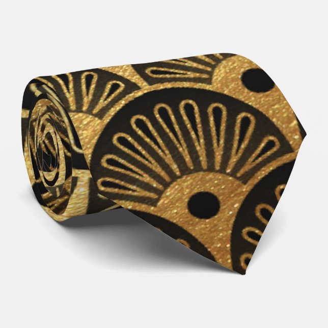 La cravate des beaux d'art déco hommes de motif (Roulé)