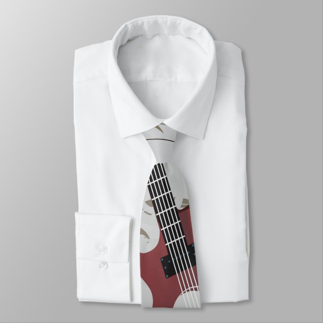 La cravate des hommes de guitare (Attaché)