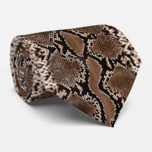 La cravate des hommes de peau de serpent de python