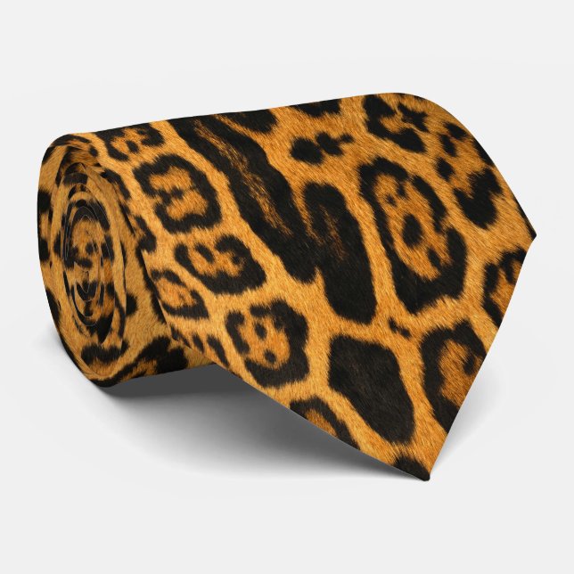 La cravate des hommes de peau d'Ocelot de Faux (Roulé)