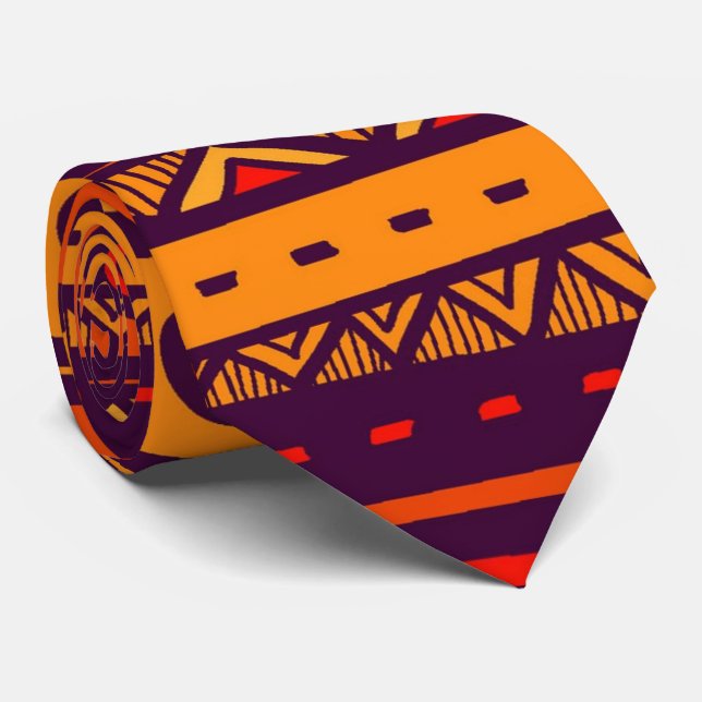 La cravate tribale des hommes africains de motif (Roulé)