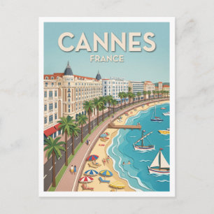 La Croisette Cannes Frankreich Postkarte