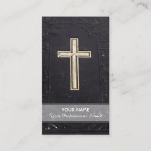 La croix biblique comme carte de visite religieux