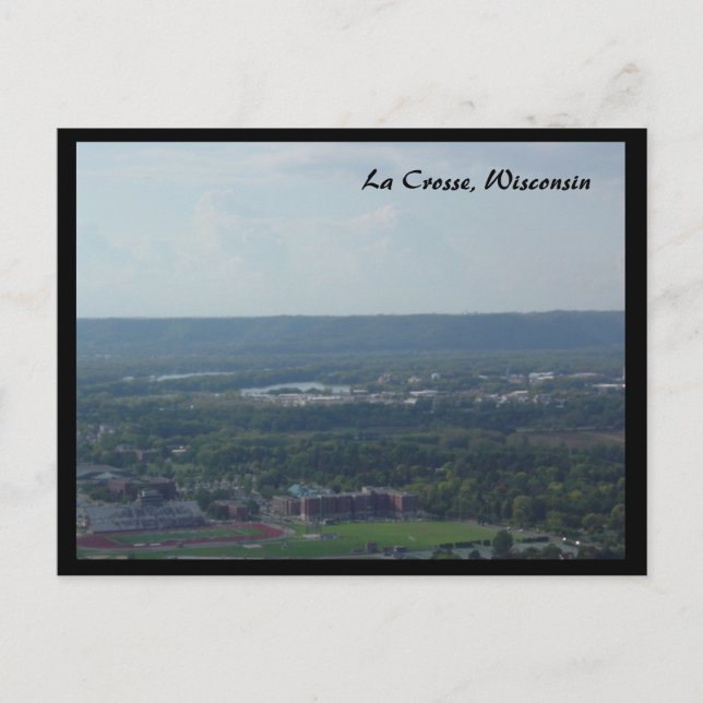La Crosse Wisconsin Postkarte (Vorderseite)