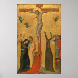 La Crucifixion - Bernardo Daddi Poster des Beaux-A