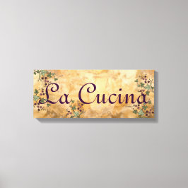 La Cucina Old World European Style Leinwanddruck