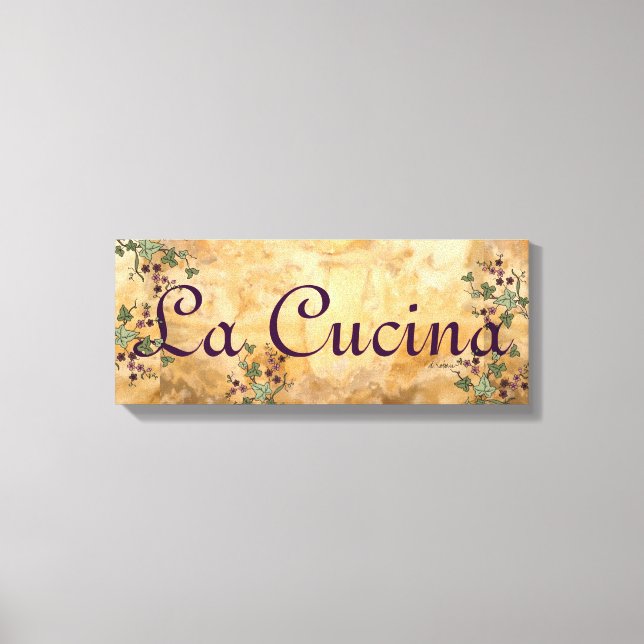 La Cucina Old World European Style Leinwanddruck (Vorderseite)