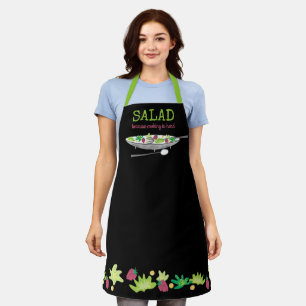 La cuisine à salade est un tablier de cuisine per
