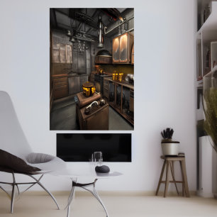 La cuisine dans mon appartement AI Art Poster
