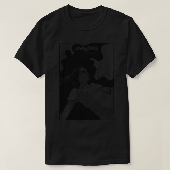 La Cure Charlotte Parfois noire classique T-shirt (Design devant)