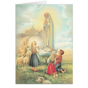 La Dame de Fatima Trois Enfants Église Mouton