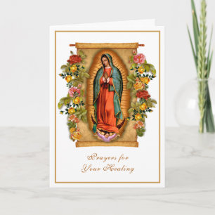 La Dame de Guadalupe pour carte de guérison