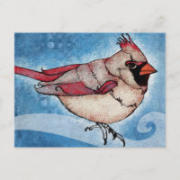 La Dame Est Une Carte Postale Cardinale