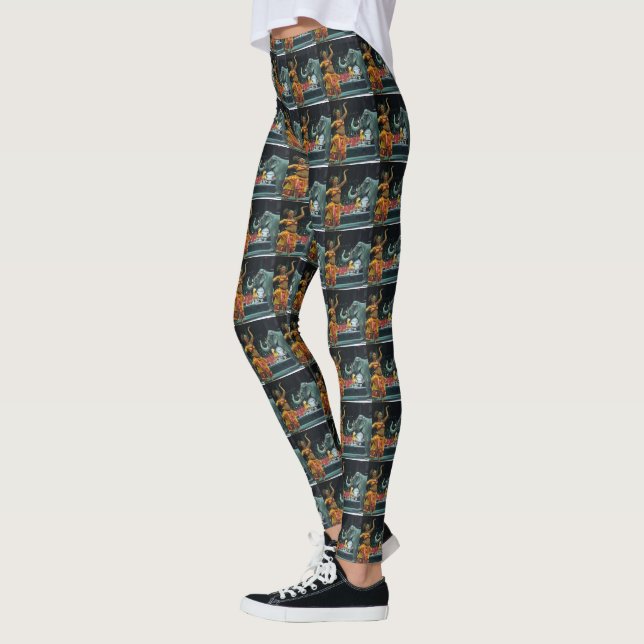 LA DAME ET LES leggings ÉLÉPHANTS (Gauche)