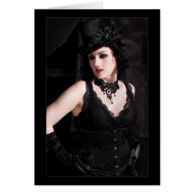 La Dame Noire - Carte (Personnaliser) (Devant)