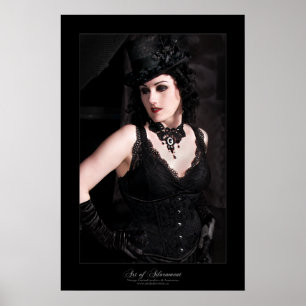 La Dame Noire - Druck Poster