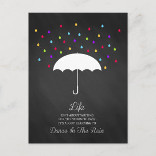 La danse dans la pluie Carte Postale Inspirationne