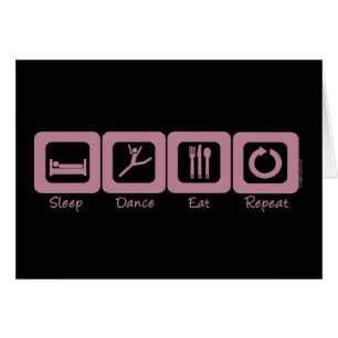 La danse de sommeil mangent la répétition