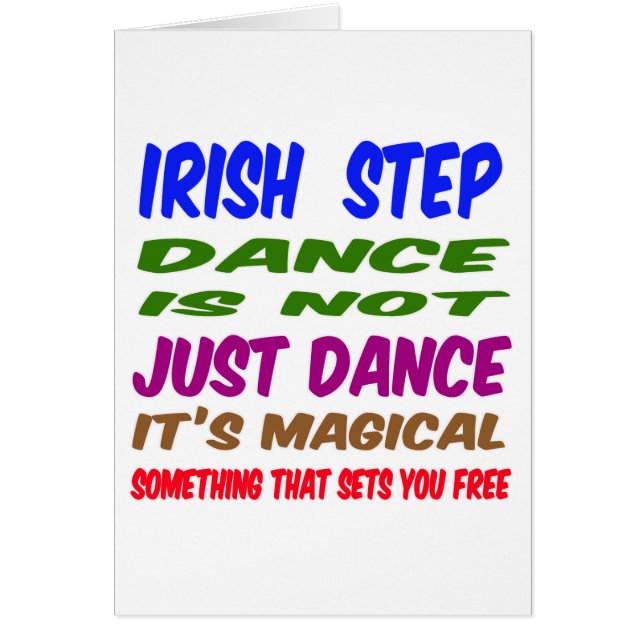 La danse irlandaise d'étape n'est pas simplement (Devant)