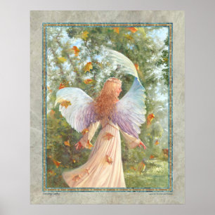 La danse laisse 16" x 20" affiche d'un ange