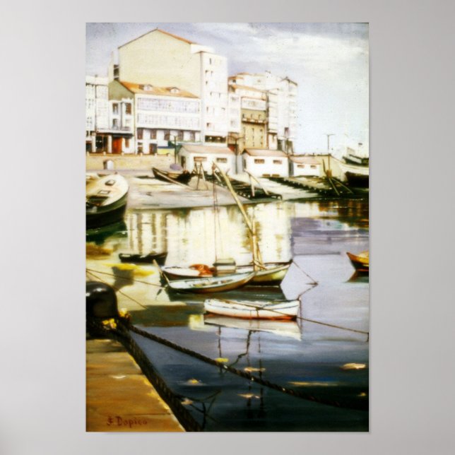 La Dársena (A Coruña)/A Dársena (A Coruña) Poster (Vorne)