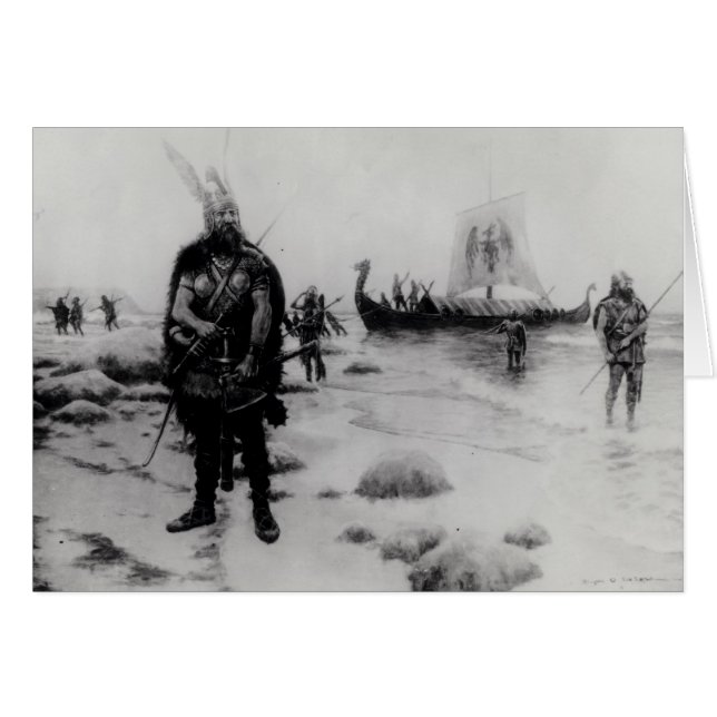 La découverte de l'Amérique par Leif Eriksson (Devant horizontal)