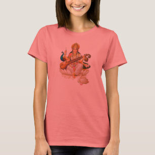 La déesse hindoue Saraswati, t-shirt design